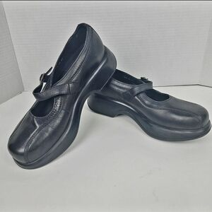 Dansko Mary Janes Professional Comfort Shoes~39 EU/8.5-9 US~Black Leather~Chunky
